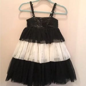 LUNA LUNA COPENHAGEN NWT Black White Tulle Sequin Dress 2T Special Occasion